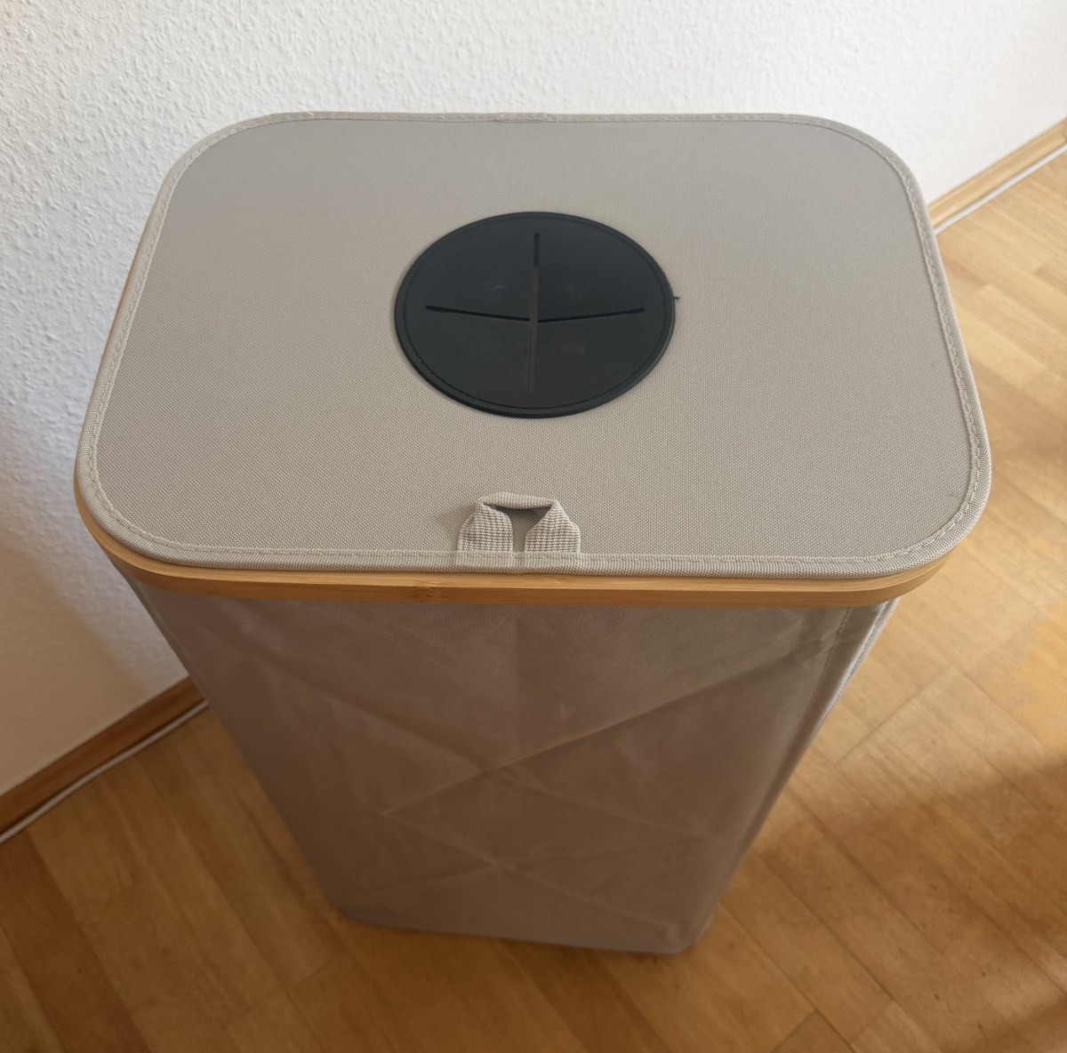 Lifewit Pfandflaschen-Sammler mit Bambus-Rahmen und Deckel